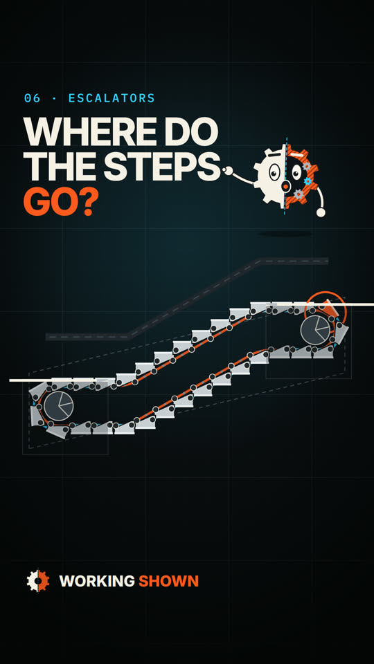 Reel cover: Where do escalator steps go when they disappear?